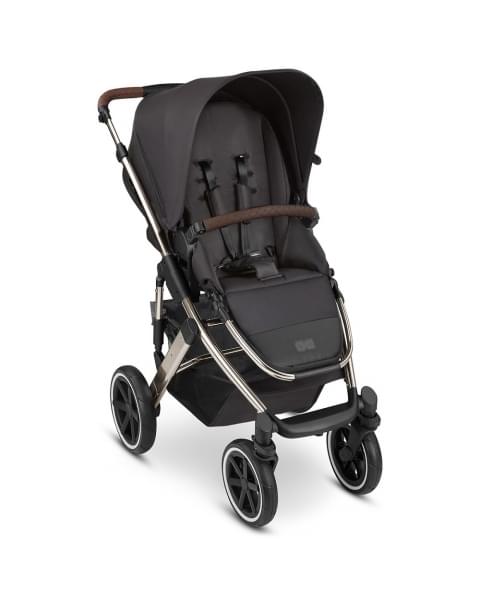 Коляска 3 в 1 ABC-Design Salsa 4 Air 2023, Dolphin / Автокресло Champagne (Черный / Черный)