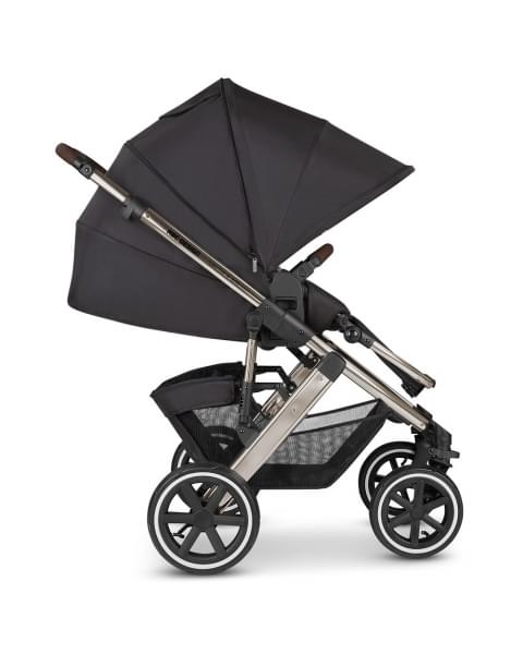 Коляска 3 в 1 ABC-Design Salsa 4 Air 2023, Dolphin / Автокресло Champagne (Черный / Черный)