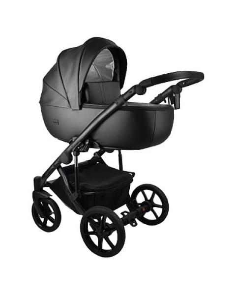 Коляска 3 в 1 Bexa Air Eco, 03 (Черная кожа)