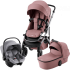 Коляска 3 в 1 Britax Roemer Smile 5Z, Dusty Rose (Розовый) + Автокресло Baby-Safe Core, Frost Grey (Серый)