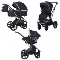 Коляска 3 в 1 Carrello Aurora CRL-6502/2 / 2023, Space Black (Черный)