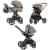 Коляска 3 в 1 Carrello Ultimo CRL-6519 / 2024 с регулировкой высоты, Pearl Beige (Бежевый)