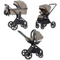 Коляска 3 в 1 Carrello Ultimo CRL-6519 / 2024 с регулировкой высоты, Pearl Beige (Бежевый)