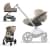 Коляска 3 в 1 Cybex Balios S Lux 2025 цвет Almond Beige + Автокресло Cloud T Plus цвет Cozy Beige