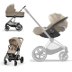 Коляска 3 в 1 Cybex Balios S Lux 2025 цвет Almond Beige + Автокресло Cloud T Plus цвет Cozy Beige