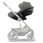 Коляска 3 в 1 Cybex Priam IV Rosegold и автокресло Cloud G i-Size Lava Grey Sepia Black