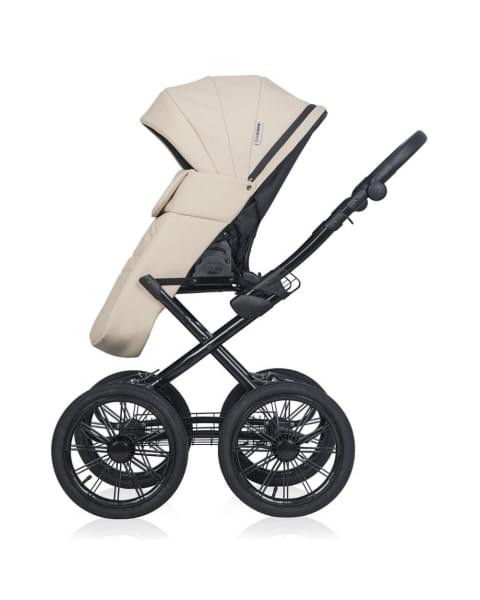Коляска 3 в 1 Riko Basic Montana X Ecco Prestige, 15 Ivory beige (бежевый)