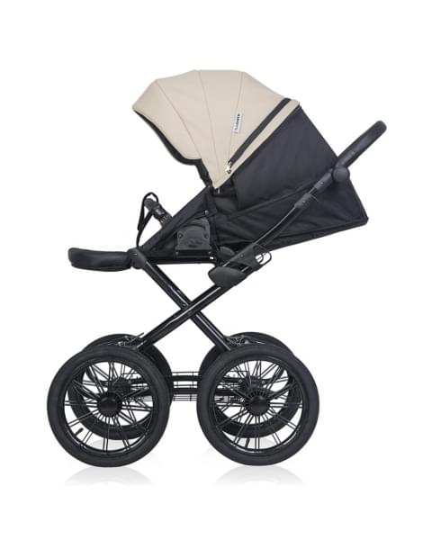 Коляска 3 в 1 Riko Basic Montana X Ecco Prestige, 15 Ivory beige (бежевый)