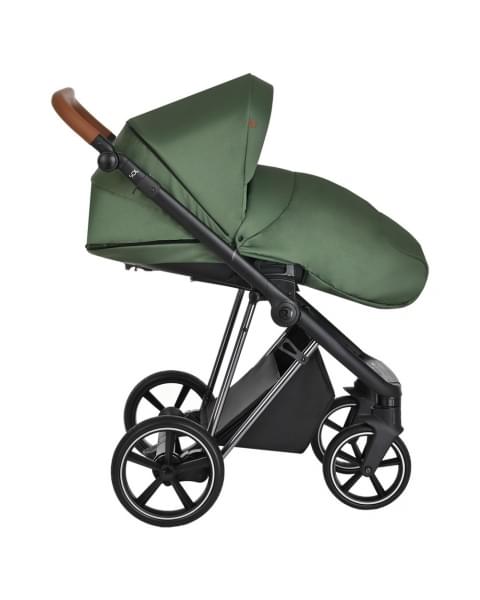 Коляска 3 в 1 Roan Sol Lux, Boho Green шасси Nikiel (Зеленый)