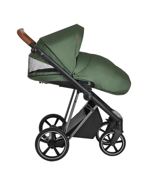 Коляска 3 в 1 Roan Sol Lux, Boho Green шасси Nikiel (Зеленый)