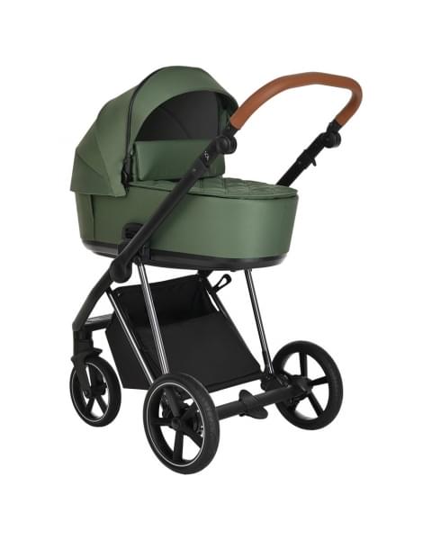 Коляска 3 в 1 Roan Sol Lux, Boho Green шасси Nikiel (Зеленый)