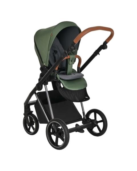 Коляска 3 в 1 Roan Sol Lux, Boho Green шасси Nikiel (Зеленый)