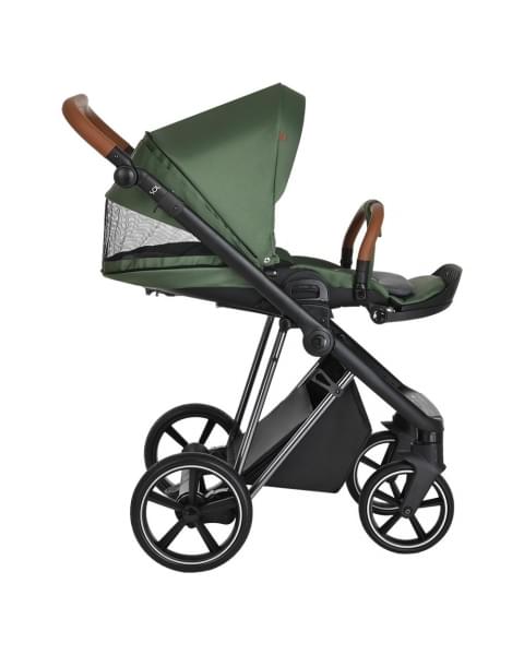 Коляска 3 в 1 Roan Sol Lux, Boho Green шасси Nikiel (Зеленый)