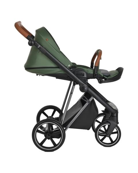 Коляска 3 в 1 Roan Sol Lux, Boho Green шасси Nikiel (Зеленый)