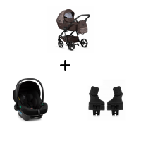 Коляска 3 в 1 Tutis Viva 6+ Wild Elegance, Wild Moca (322)