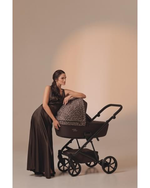 Коляска 3 в 1 Tutis Viva 6+ Wild Elegance, Wild Moca (322)