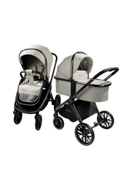 Коляска 3в1 AmaroBaby Motus V2 Белый (2025)