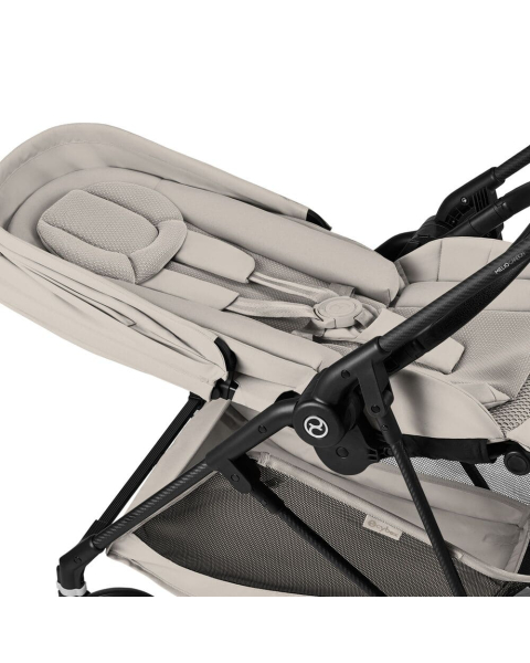 Коляска Cybex Melio Carbon 2026 цвет Dune Grey с дождевиком