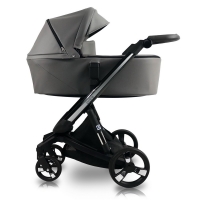 Коляска Ibebe I-Stop Leather 2 в 1 IS 23 Grey/Black