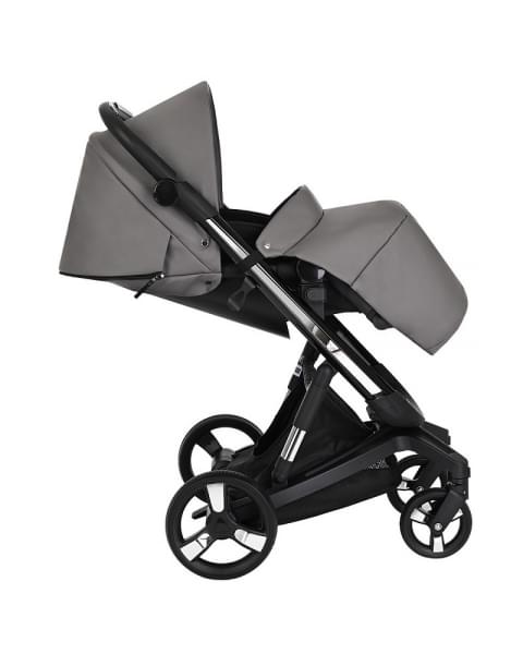 Коляска Ibebe I-Stop Leather 2 в 1 IS 23 Grey/Black