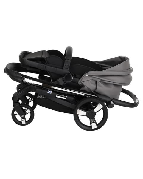 Коляска Ibebe I-Stop Leather 2 в 1 IS 23 Grey/Black
