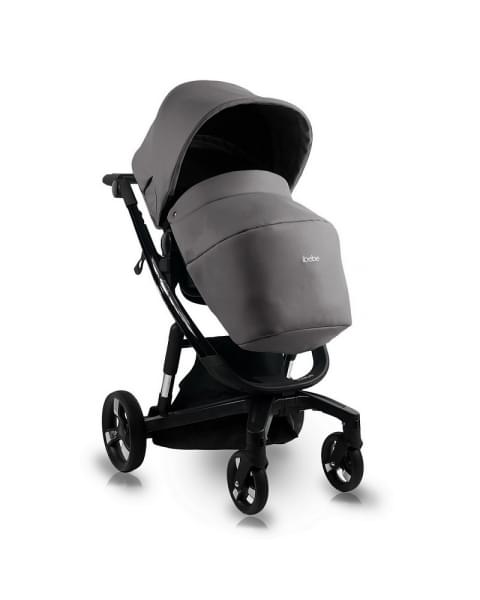 Коляска Ibebe I-Stop Leather 2 в 1 IS 23 Grey/Black