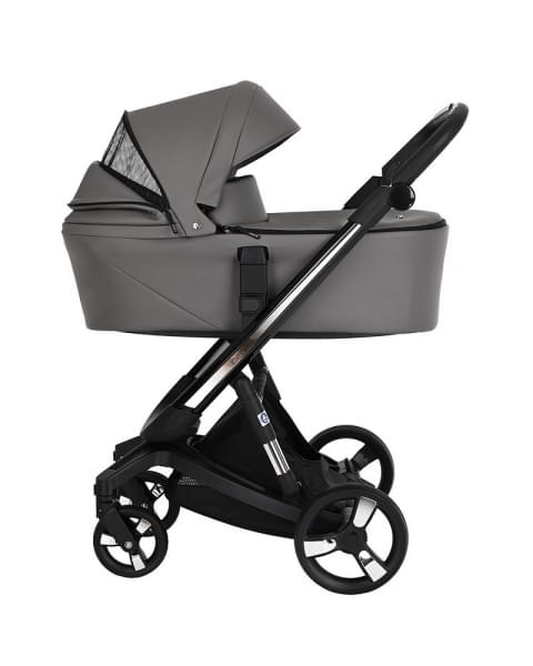 Коляска Ibebe I-Stop Leather 2 в 1 IS 23 Grey/Black