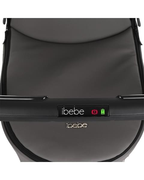 Коляска Ibebe I-Stop Leather 2 в 1 IS 23 Grey/Black