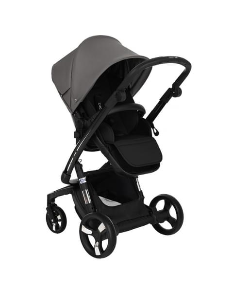 Коляска Ibebe I-Stop Leather 2 в 1 IS 23 Grey/Black
