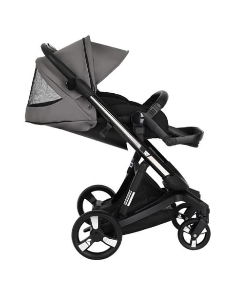 Коляска Ibebe I-Stop Leather 2 в 1 IS 23 Grey/Black