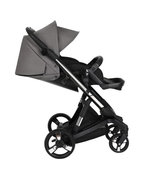 Коляска Ibebe I-Stop Leather 2 в 1 IS 23 Grey/Black