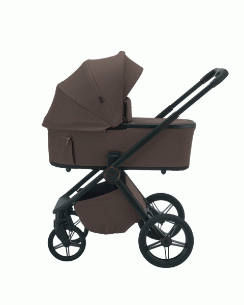 Коляска детская Peppy Monaco Plus 2 в 1 Antrazit (графитовый), рама серая