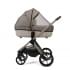 Коляска детская Peppy Monaco thermo 2 в 1 Latte (бежевый), рама серо-коричневая