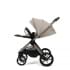 Коляска детская Peppy Monaco thermo 2 в 1 Latte (бежевый), рама серо-коричневая
