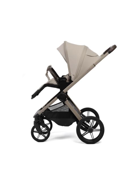 Коляска детская Peppy Monaco thermo 2 в 1 Latte (бежевый), рама серо-коричневая