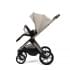Коляска детская Peppy Monaco thermo 2 в 1 Latte (бежевый), рама серо-коричневая