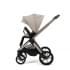 Коляска детская Peppy Monaco thermo 2 в 1 Latte (бежевый), рама серо-коричневая