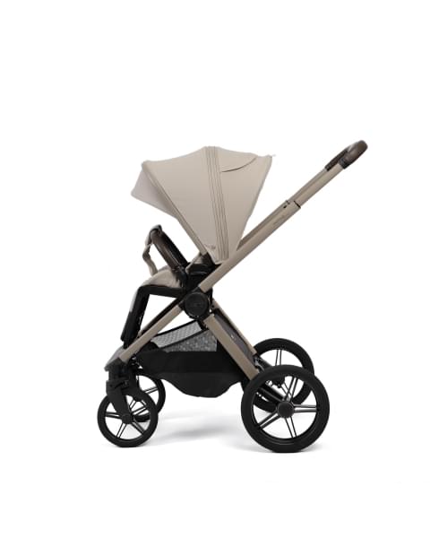 Коляска детская Peppy Monaco thermo 2 в 1 Latte (бежевый), рама серо-коричневая