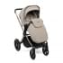 Коляска детская Peppy Monaco thermo 2 в 1 Latte (бежевый), рама серо-коричневая