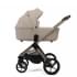 Коляска детская Peppy Monaco thermo 2 в 1 Latte (бежевый), рама серо-коричневая