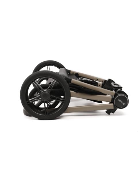 Коляска детская Peppy Monaco thermo 2 в 1 Latte (бежевый), рама серо-коричневая