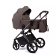 Коляска детская Peppy Monaco thermo 2 в 1 Mocca (кофе), рама серо-коричневая без сумки