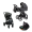Коляска детская Peppy Tecla 3 в 1 Shadow Antrazit Chrome Edition (Графитовый)