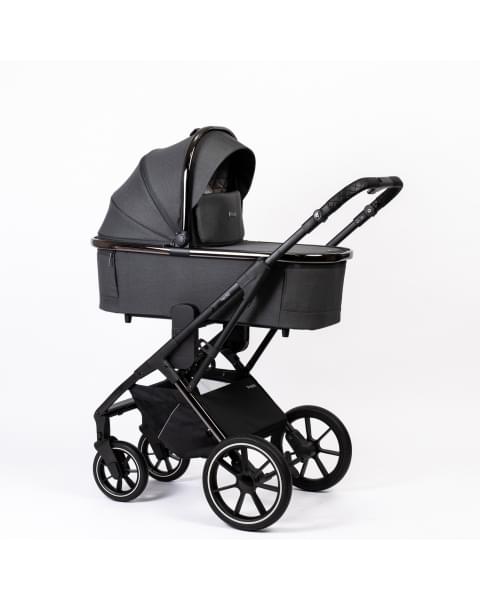 Коляска детская Peppy Tecla 3 в 1 Shadow Antrazit Chrome Edition (Графитовый)