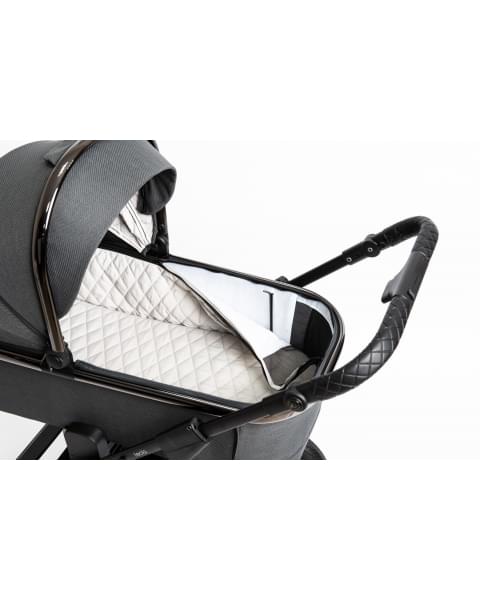 Коляска детская Peppy Tecla 3 в 1 Shadow Antrazit Chrome Edition (Графитовый)