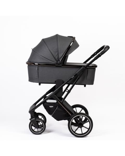 Коляска детская Peppy Tecla 3 в 1 Shadow Antrazit Chrome Edition (Графитовый)