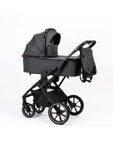 Коляска детская Peppy Tecla 3 в 1 Shadow Antrazit Chrome Edition (Графитовый)