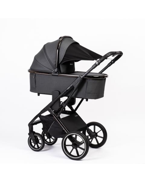 Коляска детская Peppy Tecla 3 в 1 Shadow Antrazit Chrome Edition (Графитовый)