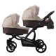Коляска для двойни 2 в 1 AroTeam Twinat Duo 19, 02 (Коричневый / Бежевый)
