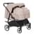 Коляска для двойни 2 в 1 Carrello Connect CRL-5502/1, Cotton Beige (Бежевый)